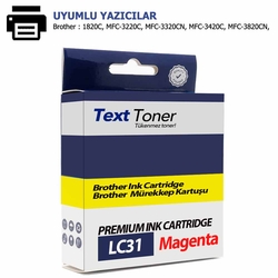 Brother LC31-LC800M Muadil Kartuş, Kırmızı - Brother