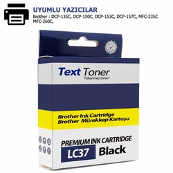 Brother LC37-LC970BK Muadil Kartuş, Siyah - Brother