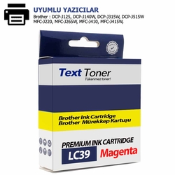 Brother LC39-LC985M Muadil Kartuş, Kırmızı - Brother