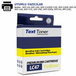 Brother LC47-LC900Y Muadil Kartuş, Sarı - Brother