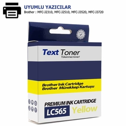 Brother LC565XLY Muadil Kartuş, Sarı - Brother