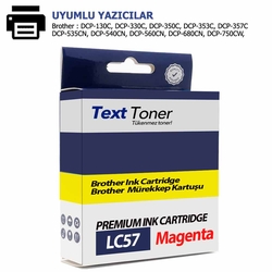 Brother LC57-LC1000M Muadil Kartuş, Kırmızı - Brother