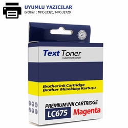 Brother LC675XLM Muadil Kartuş, Kırmızı - Brother