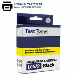 Brother LC679XLBK Muadil Kartuş, Siyah - Brother