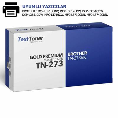 Brother TN-273BK Muadil Toner, Siyah - 1