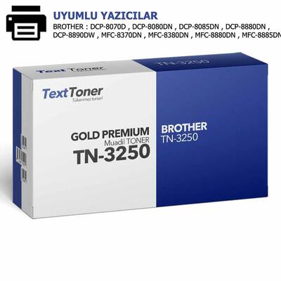 Brother TN-3250 Muadil Toner, Siyah - 1