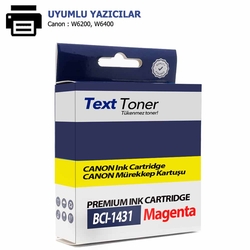 Canon BCI-1431M Muadil Kartuş, Kırmızı - Canon