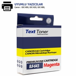 Canon BJI-643M Muadil Kartuş, Kırmızı - Canon