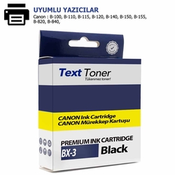 Canon BX-3 Muadil Kartuş, Siyah - Canon