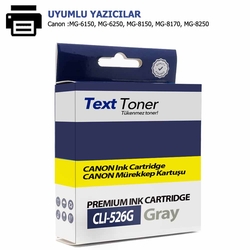 Canon CLI-526GY Muadil Kartuş, Gri - Canon