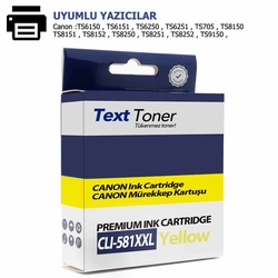 Canon CLI-581XXL Muadil Kartuş, Sarı - Canon