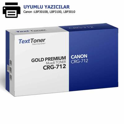 CANON CRG-712 Muadil Toner, Siyah - 1