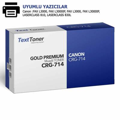 CANON CRG-714 Muadil Toner, Siyah - 1