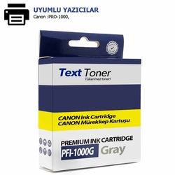 Canon PFI-1000GY Muadil Kartuş, Gri - Canon