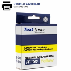 Canon PFI-1000Y Muadil Kartuş, Sarı - Canon