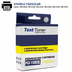 Canon PGI-1500XLY Muadil Kartuş, Sarı - Canon