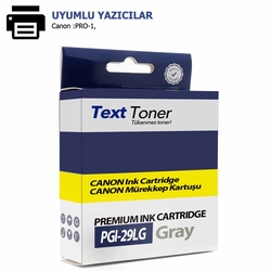Canon PGI-29LGY Muadil Kartuş, Gri - Canon