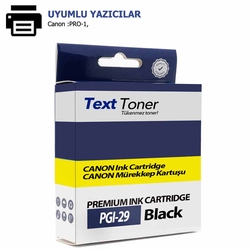 Canon PGI-29PBK Muadil Kartuş, Siyah - Canon