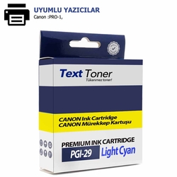 Canon PGI-29PC Muadil Kartuş, Mavi - Canon
