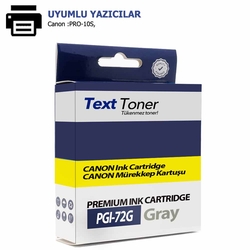 Canon PGI-72GY Muadil Kartuş, Gri - Canon