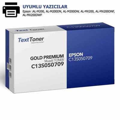 EPSON C13S050709-AL-M200|AL-MX200 Muadil Toner Kartuşu, Siyah - 1