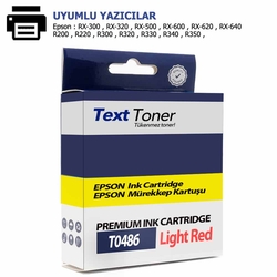 Epson T0486-C13T04654010 Muadil Kartuş, Açık Kırmızı - Epson