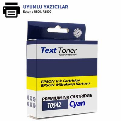 Epson T0542-C13T05424010 Muadil Kartuş, Mavi - 1