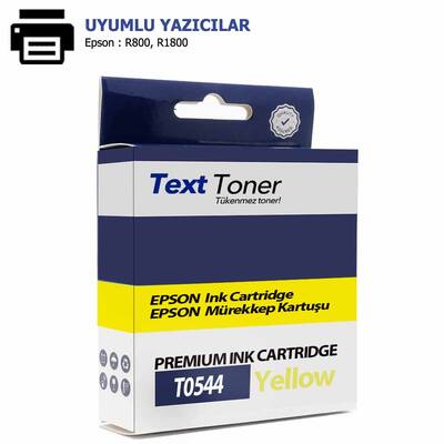 Epson T0544-C13T05444010 Muadil Kartuş, Sarı - 1