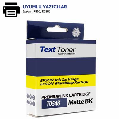 Epson T0548-C13T05484010 Muadil Kartuş, Mat Siyah - 1