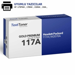 HP 117A | W2070A Muadil Toner, Siyah - 1