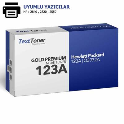 HP 123A | Q3972A Muadil Toner, Sarı - 1