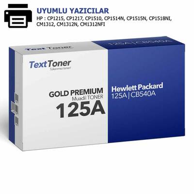 HP 125A | CB540A Muadil Toner, Siyah - 1