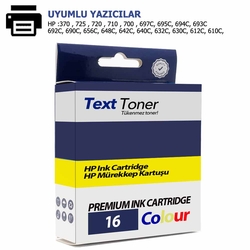 Hp 16-C1816A Muadil Kartuş, Üç Renk - Hp