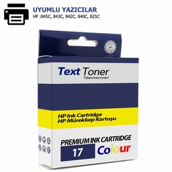 Hp 17-C6625A Muadil Kartuş, Üç Renk - Hp