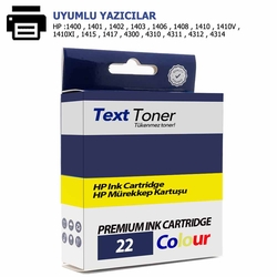 Hp 22-C9352A Muadil Kartuş, Üç Renk - Hp