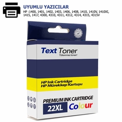 Hp 22XL-C9352C Muadil Kartuş, Üç Renk - Hp