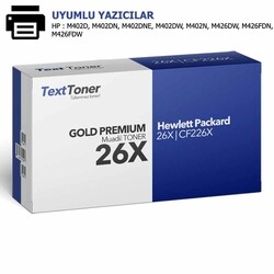 HP 26X | CF226X Muadil Toner, Siyah - 2