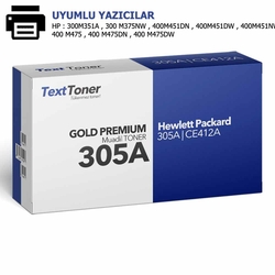 HP 305A | CE412A Muadil Toner, Sarı - 1
