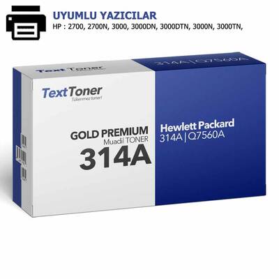 HP 314A | Q7560A Muadil Toner, Siyah - 1