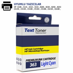 Hp 363-C8774E Muadil Kartuş, Açık Mavi - Hp