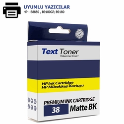 Hp 38-C9412A Muadil Kartuş, Mat Siyah - Hp
