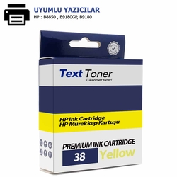 Hp 38-C9417A Muadil Kartuş, Sarı - Hp