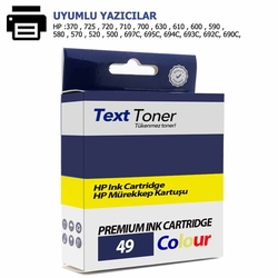 Hp 49-51649A Muadil Kartuş, Üç Renk - Hp