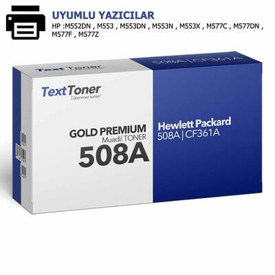 HP 508A | CF361A Muadil Toner, Mavi - 1