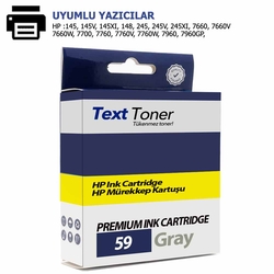 Hp 59-C9359A Muadil Kartuş, Gri - Hp