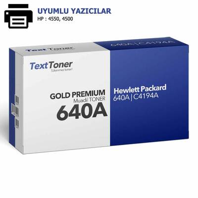 HP 640A | C4194A Muadil Toner, Sarı - 1