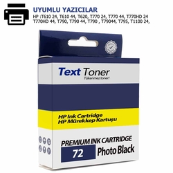 Hp 72-C9397A Muadil Kartuş, Foto Siyah - Hp