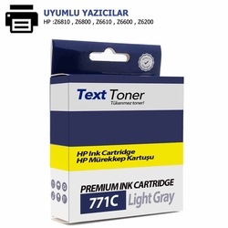 Hp 771C-B6Y14A Muadil Kartuş, Açık Gri - Hp