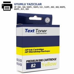 Hp 82-C4913A Muadil Kartuş, Sarı - Hp