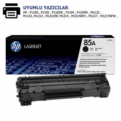 HP 85A | CE285A Orjinal Toner, Siyah - 1